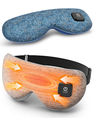 Azang eye mask front view showing compact cordless design and comfort