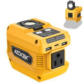 Azocek inverter front view showing AC outlet and compact design benefit portability