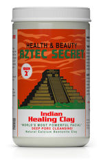 Aztec Secret front container showing branding and size benefit: clear product identity
