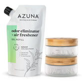 Azuna front packaging showing 2-room kit and natural benefits