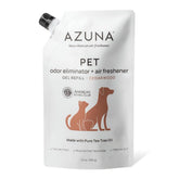 Azuna front view of refill jar shows clean packaging and benefit of continuous odor control