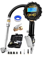 AZUNO front view inflator in box showing portability and protection