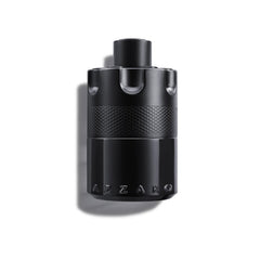 Azzaro The Most Wanted bottle front showing bold matte black design and confident appeal