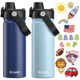 baab front view of two 18oz bottles showing color and packaging, promotes convenience