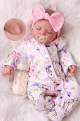 BABESIDE front view dressed doll showing lifelike newborn look for play