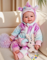 BABESIDE front view showing doll and included accessories for immediate play