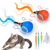 BABORUI front view showing both automatic balls and packaging, promoting dual-play value