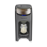 Baby Brezza front view showing compact dispenser and fast feeding benefit