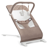 Baby Delight Alpine Deluxe front view showing seat and harness for safe comfort