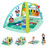 Baby Einstein gym front assembly showing full play setup and easy-access toys