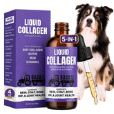 Back 40 Dogs front bottle showing product and easy pour for daily use
