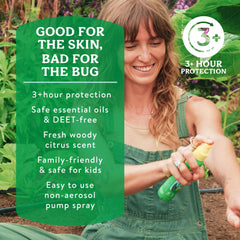Badger close-up pump spray demonstrating easy, even application benefit