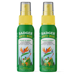 Badger front packaging citronella bottle showing travel-ready benefits