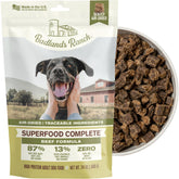 BADLANDS RANCH front packaging showing 24 oz bag and product benefits