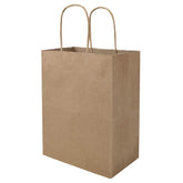 bagmad front packaging view showing 100-pack and brown kraft finish, clear bulk value