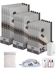 BAGSMART front box and full kit display showing compact travel benefits