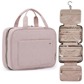 BAGSMART front opened hanging view showing organized toiletries and quick access