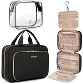 BAGSMART front view large black bag shows compact travel-ready design and easy access