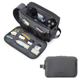 BAGSMART medium toiletry bag front view shows organized exterior and portability