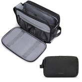 BAGSMART front view showing sleek black exterior and travel-ready benefit