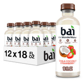 Bai Shala Coconut Strawberry front packaging showing tropical label and size benefits