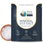 Baja Gold front package showing 5 lb resealable bag and branding benefit
