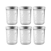 Ball 16 oz jars front view showing six-pack and lids for dependable storage