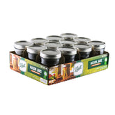 Ball 16oz jar front view showing glass clarity and label for reliable storage