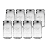 Ball front-packaging eight-count jars showing contents and value