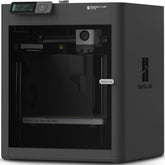 Bambu Lab P1S front view showing compact enclosed design and fast printing benefits