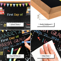 BAODLON writable surface closeup showing chalk marks and easy-clean benefit