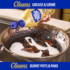 Bar Keepers Friend liquid texture being poured demonstrating ease of application and coverage