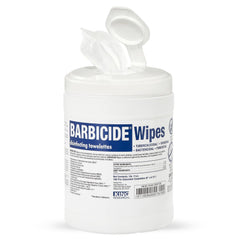 BARBICIDE canister front view showing brand and high-count benefit