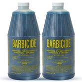 BARBICIDE front bottle showing brand and concentrate for salon sanitation
