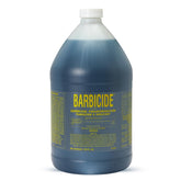 BARBICIDE gallon front label showing product identity and benefits