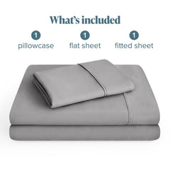 Bare Home pillowcase displayed open to show neat seams and easy pillow insertion