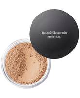 bareMinerals front packaging showing shade label and compact benefit: easy shade ID