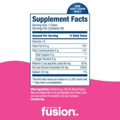 Bariatric Fusion individually wrapped chews displayed for travel convenience