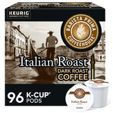 Barista Prima front packaging showing bold Italian Roast and count benefit