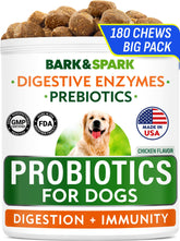 BARK&SPARK front packaging showing 180-count jar and benefits