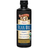 Barlean's front label on 16oz bottle showing product identity and benefits