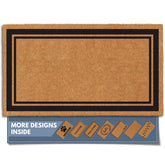 Barnyard Designs front view border doormat showing clean natural look and curb appeal