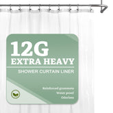 Barossa Design clear liner front view showing full 72x72 coverage and neat hang