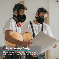 BASE CAMP M PRO side profile highlighting L-shaped head strap benefit