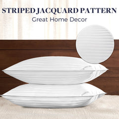 Basic Beyond pillows staged on a made bed illustrating cozy sleep surface and room styling
