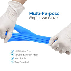 Basic Medical glove worn on hand demonstrating fit and dexterity benefit