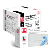 Intco Basic Medical box front view showing packed gloves and size labeling for quick restock