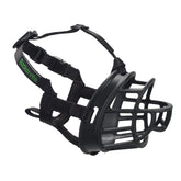 Baskerville ULTRA front view showing open basket design for panting and safety