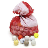 Bastex front packaging with mesh bag showing 50 recycled balls for affordable practice