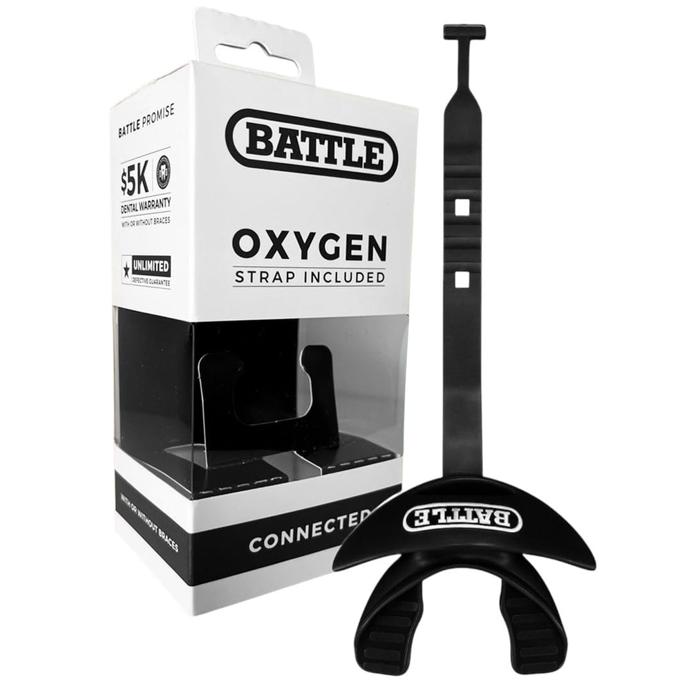 Battle mouth guard front profile showing protective lip coverage and durable finish for confidence